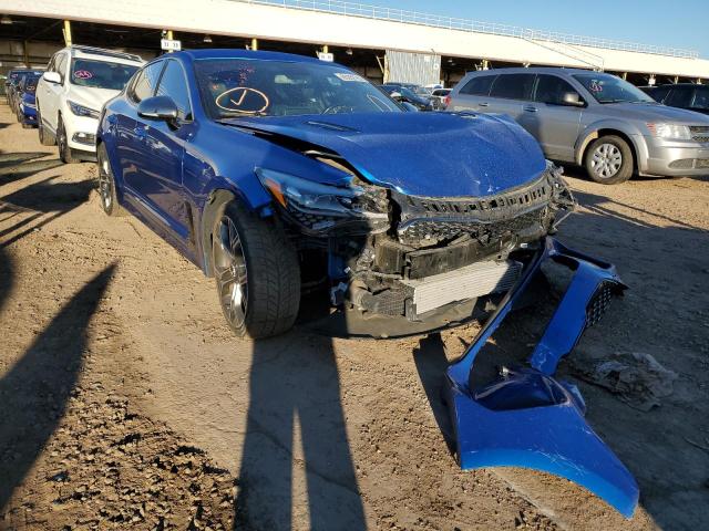 KNAE35LC6K6051421 - 2019 KIA STINGER GT BLUE photo 9