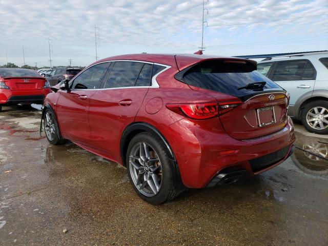 SJKCH5CP1JA049695 - 2018 INFINITI QX30 BASE BURGUNDY photo 3