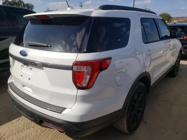 1FM5K7D83KGB08837 - 2019 FORD EXPLORER X WHITE photo 4