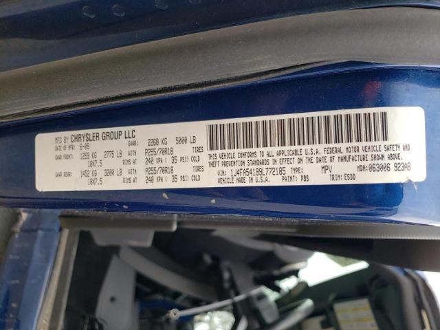 1J4FA54199L772185 - 2009 JEEP WRANGLER S BLUE photo 10