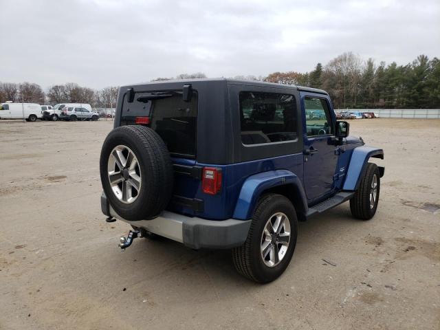 1J4FA54199L772185 - 2009 JEEP WRANGLER S BLUE photo 4