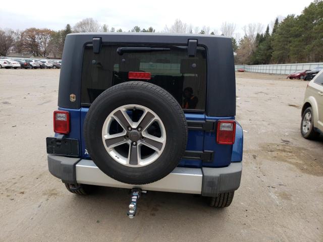 1J4FA54199L772185 - 2009 JEEP WRANGLER S BLUE photo 6