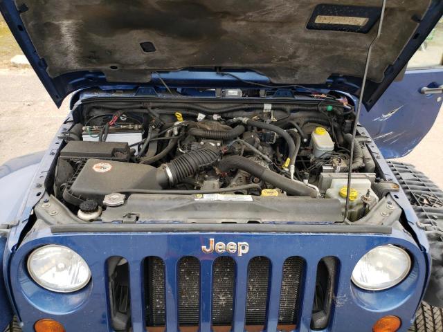 1J4FA54199L772185 - 2009 JEEP WRANGLER S BLUE photo 7