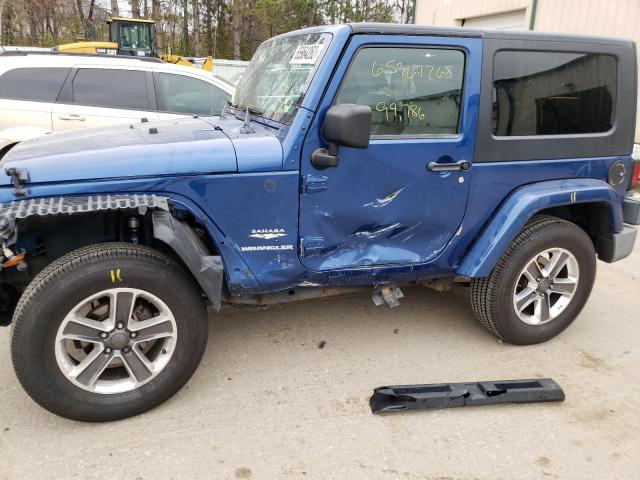 1J4FA54199L772185 - 2009 JEEP WRANGLER S BLUE photo 9