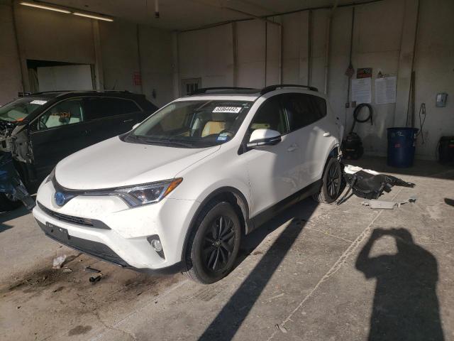 JTMRJREV5HD108602 - 2017 TOYOTA RAV4 HV LE WHITE photo 2