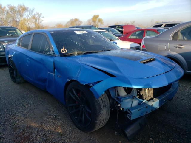 2C3CDXGJ5KH562164 - 2019 DODGE CHARGER SC BLUE photo 1