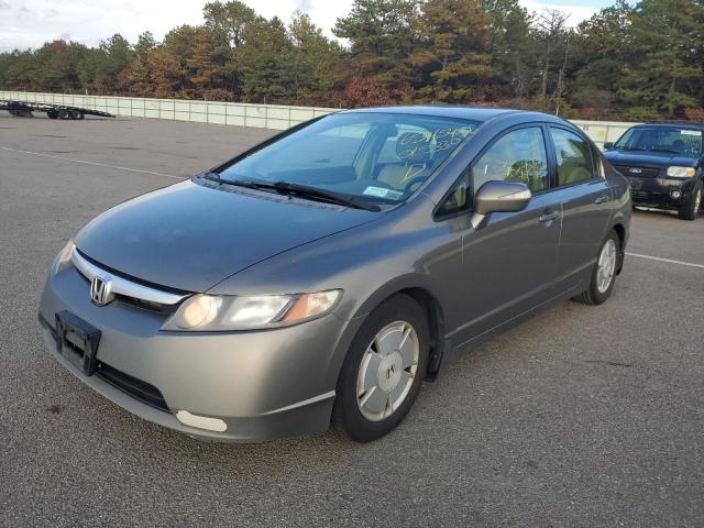 JHMFA362X6S015330 - 2006 HONDA CIVIC HYBR GRAY photo 2