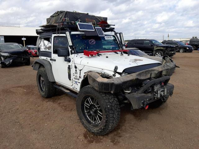 1C4GJWAG4JL929361 - 2018 JEEP WRANGLER S WHITE photo 1