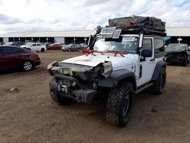 1C4GJWAG4JL929361 - 2018 JEEP WRANGLER S WHITE photo 2