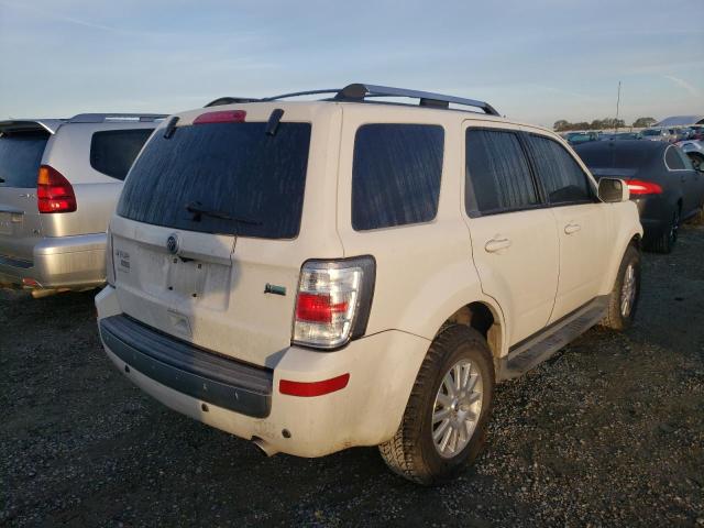 4M2CN9HG4BKJ01435 - 2011 MERCURY MARINER PR WHITE photo 4