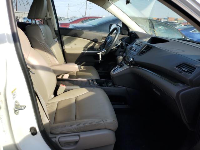 5J6RM4H77EL041522 - 2014 HONDA CR-V EXL WHITE photo 5