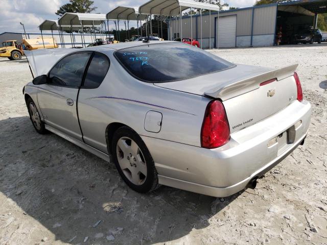 2G1WL16C669359627 - 2006 CHEVROLET MONTE CARL 银色 照片 3