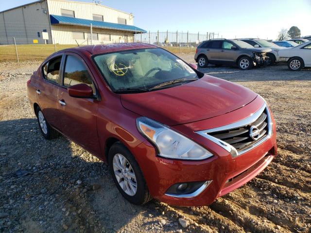 3N1CN7AP2KL861076 - 2019 NISSAN VERSA S RED photo 1