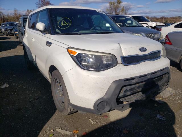 KNDJN2A21E7033198 - 2014 KIA SOUL WHITE photo 1