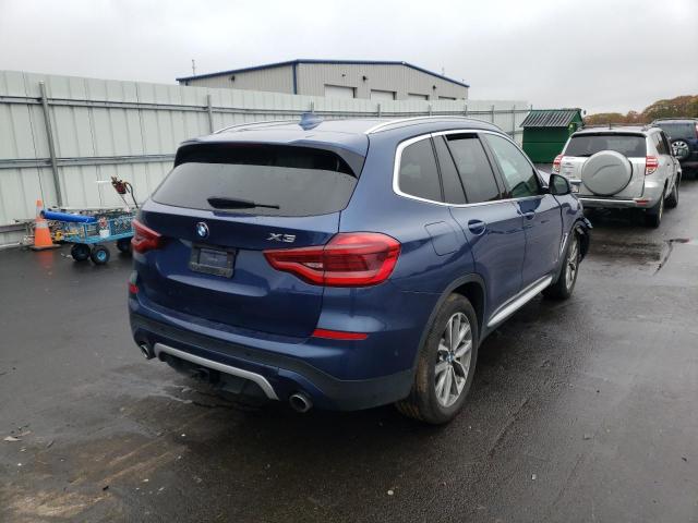 5UXTR9C58JLD61332 - 2018 BMW X3 XDRIVE3 BLUE photo 4