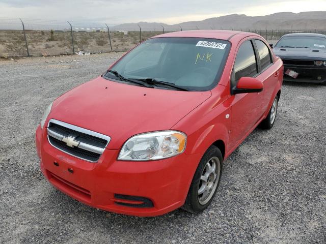 KL1TD566X8B153955 - 2008 CHEVROLET AVEO BASE RED photo 2