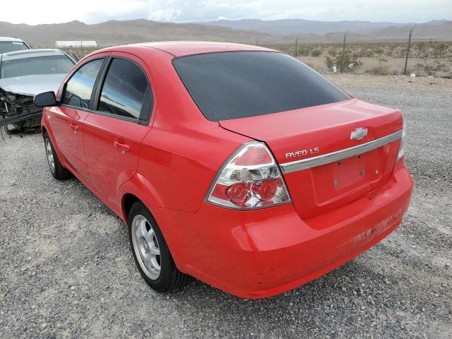 KL1TD566X8B153955 - 2008 CHEVROLET AVEO BASE RED photo 3