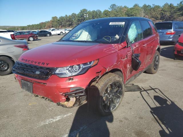 SALCR2RX4JH748549 - 2018 LAND ROVER DISCOVERY RED photo 2