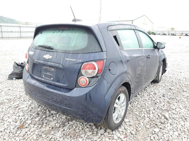 1G1JC6SH4F4132710 - 2015 CHEVROLET SONIC LT BLUE photo 4