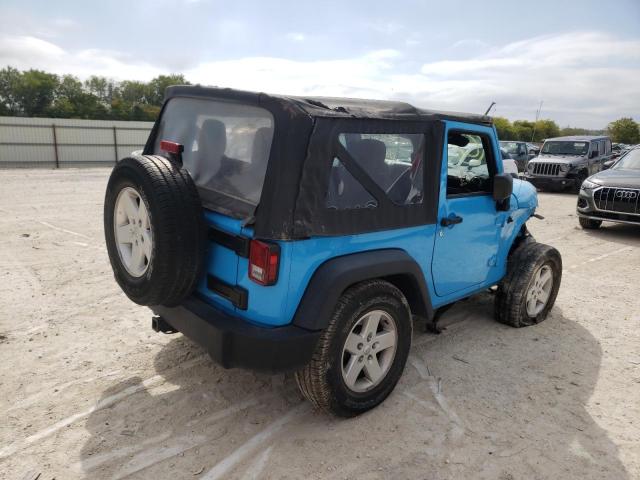 1C4AJWAG6HL688158 - 2017 JEEP WRANGLER S 蓝色 照片 4