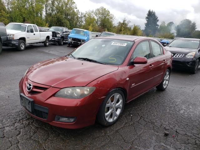 JM1BK323681107457 - 2008 MAZDA 3 S RED photo 2