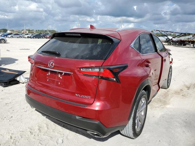 JTJYARBZ5H2060014 - 2017 LEXUS NX 200T BA RED photo 4