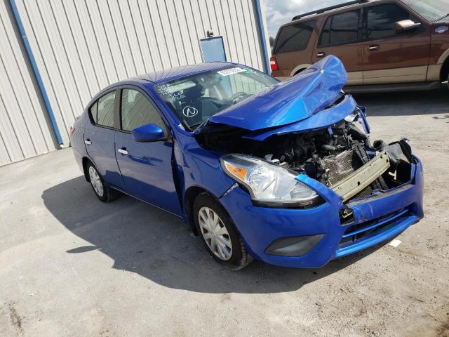 3N1CN7AP3FL947714 - 2015 NISSAN VERSA S BLUE photo 1