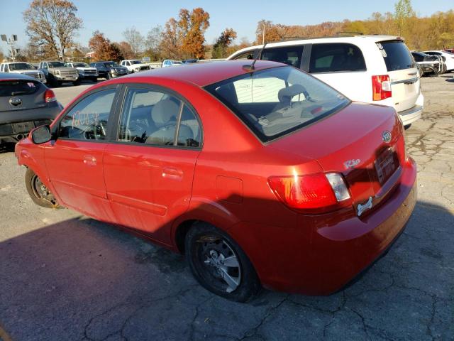 KNADH4A3XA6622675 - 2010 KIA RIO LX RED photo 3