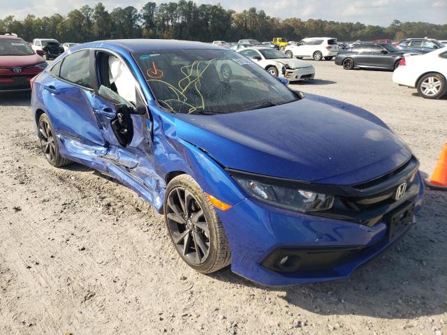 2HGFC2F8XMH544793 - 2021 HONDA CIVIC SPOR 蓝色 照片 1