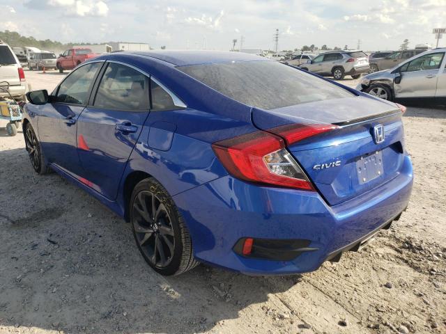 2HGFC2F8XMH544793 - 2021 HONDA CIVIC SPOR 蓝色 照片 3