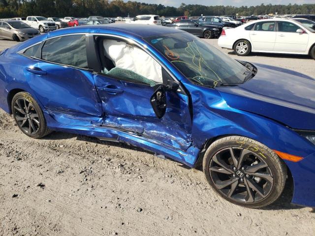 2HGFC2F8XMH544793 - 2021 HONDA CIVIC SPOR BLUE photo 9