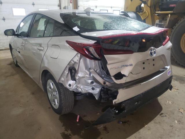 JTDKARFP2K3119801 - 2019 TOYOTA PRIUS PRIM 银色 照片 3