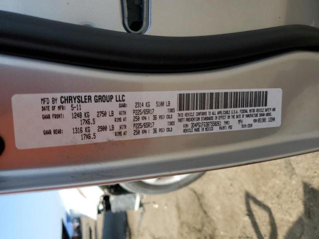 3D4PG1FG3BT558261 - 2011 DODGE JOURNEY MA SILVER photo 10