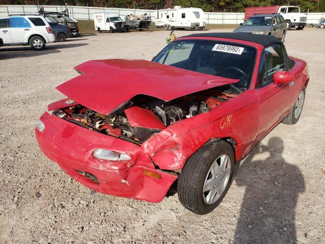 JM1NA3511P0417451 - 1993 MAZDA MIATA RED photo 2