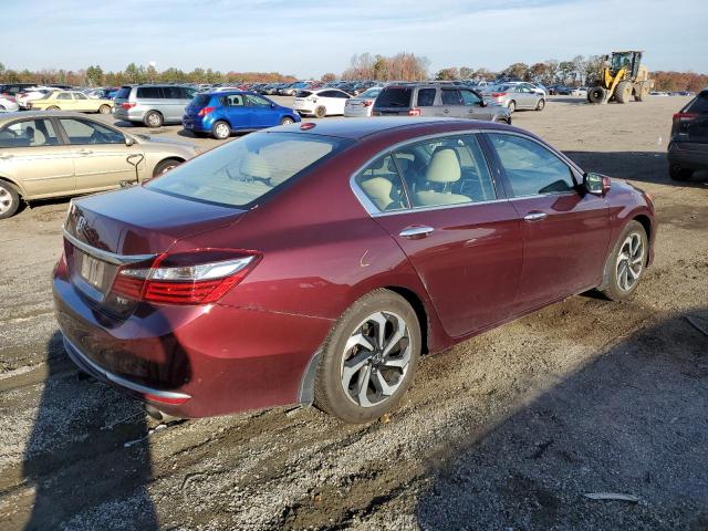 1HGCR3F85HA016459 - 2017 HONDA ACCORD EXL BURGUNDY photo 4