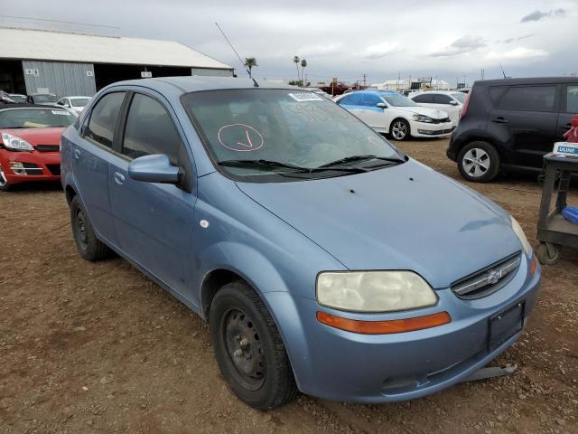 KL1TD566X6B597088 - 2006 CHEVROLET AVEO BASE BLUE photo 1