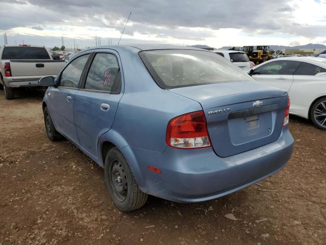 KL1TD566X6B597088 - 2006 CHEVROLET AVEO BASE BLUE photo 3