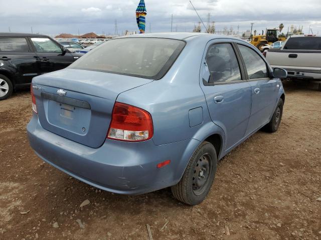 KL1TD566X6B597088 - 2006 CHEVROLET AVEO BASE BLUE photo 4