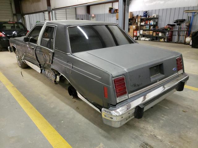 2FABP43F1GX213195 - 1986 FORD LTD CROWN GRAY photo 9