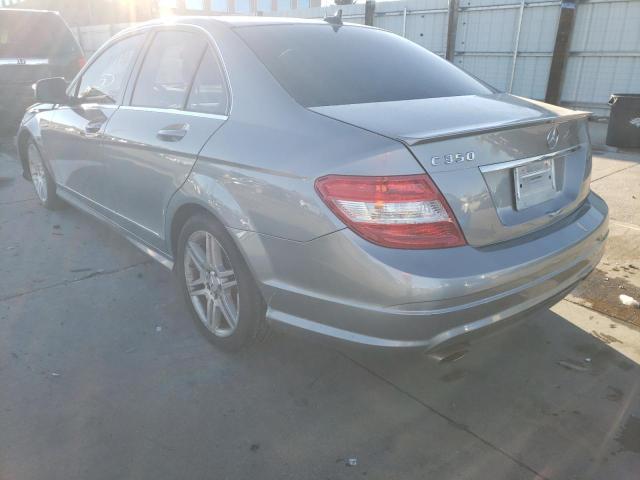 WDDGF56X69F284474 - 2009 MERCEDES-BENZ C 350 SILVER photo 3