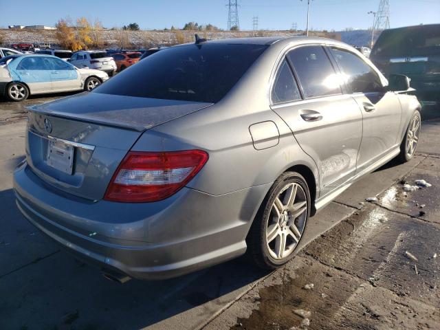 WDDGF56X69F284474 - 2009 MERCEDES-BENZ C 350 SILVER photo 4