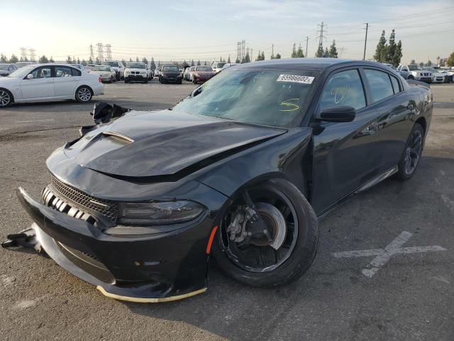 2C3CDXHG0MH561915 - 2021 DODGE CHARGER GT BLACK photo 2