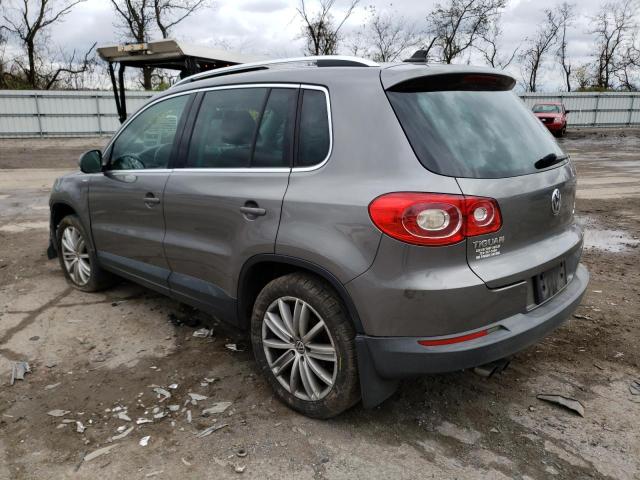 WVGBV7AX3AW519391 - 2010 VOLKSWAGEN TIGUAN SE GRAY photo 3