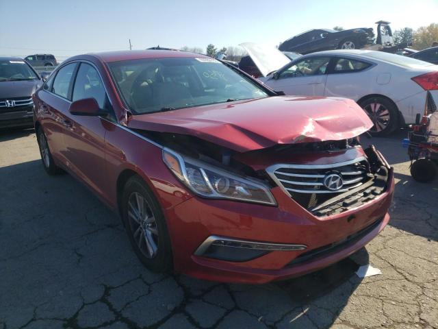 5NPE24AF8FH017960 - 2015 HYUNDAI SONATA SE RED photo 1