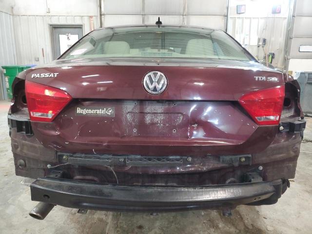 1VWCN7A32DC016234 - 2013 VOLKSWAGEN PASSAT SEL MAROON photo 9