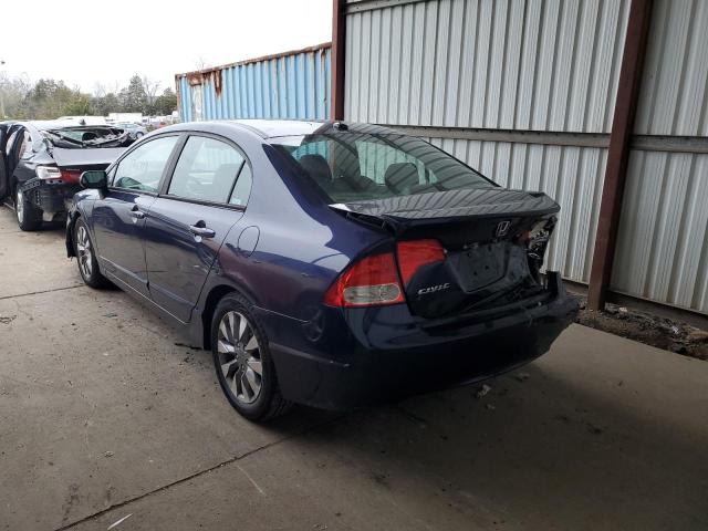 19XFA16909E007943 - 2009 HONDA CIVIC EXL Niebieski zdjęcie 3