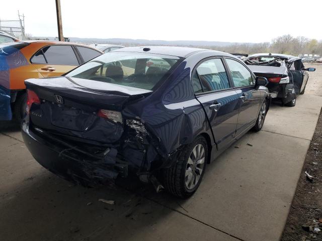 19XFA16909E007943 - 2009 HONDA CIVIC EXL Niebieski zdjęcie 4