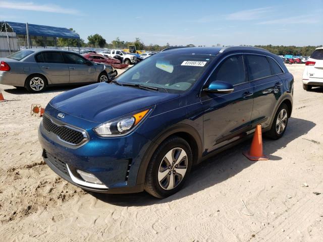 KNDCC3LC9K5303845 - 2019 KIA NIRO EX BLUE photo 2