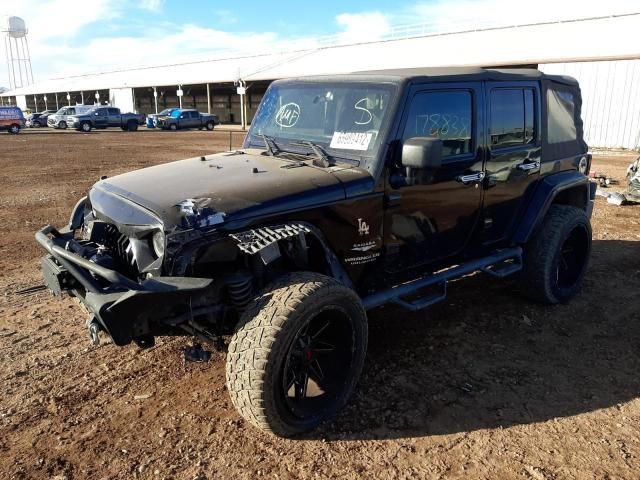 1J4GB591X7L105441 - 2007 JEEP WRANGLER S BLACK photo 2