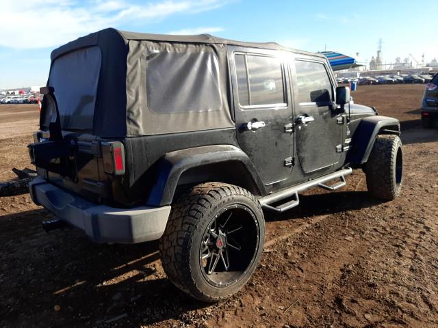 1J4GB591X7L105441 - 2007 JEEP WRANGLER S BLACK photo 4